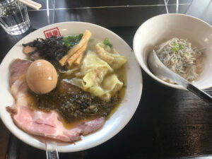 牡蠣塩ラーメン＆シラス丼