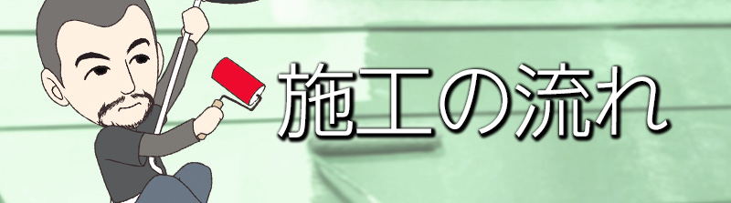 施工をご依頼いただいた場合のおおまかな手順をご説明させていただきます。