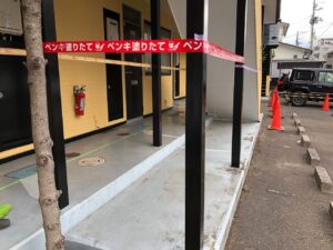 O～le東仙台I修繕塗装工事 施工中