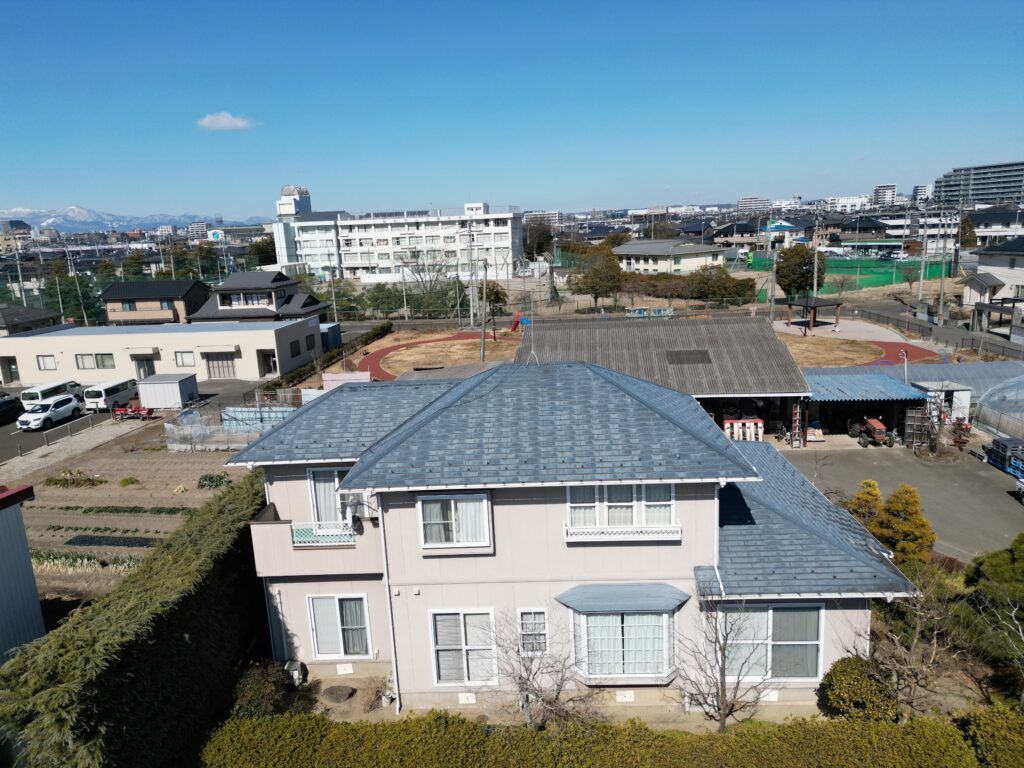 仙台市若林区Ｓ様邸／全景ドローン撮影（Before）